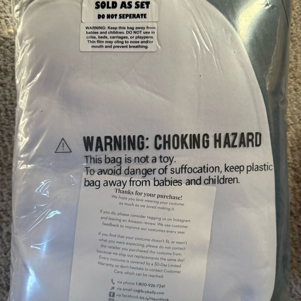 NWT Hauntlook Big Blue Shark Costume OS - Picture 3 of 7